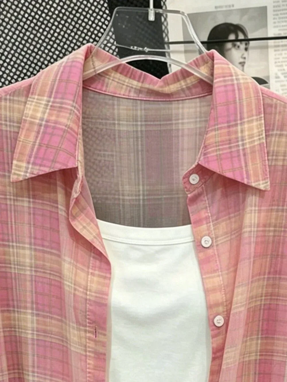 Multicolor Casual Women's Plaid Shirt